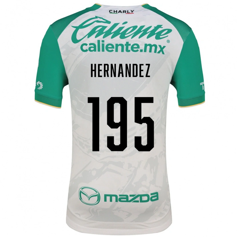 Danxen Niño Camiseta Fernando Hernández #195 Verde Claro Blanco 2ª Equipación 2026/27 La Camisa
