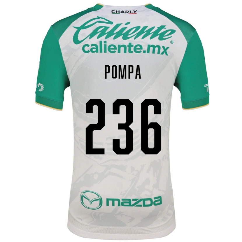 Danxen Niño Camiseta Gerardo Pompa #236 Verde Claro Blanco 2ª Equipación 2026/27 La Camisa