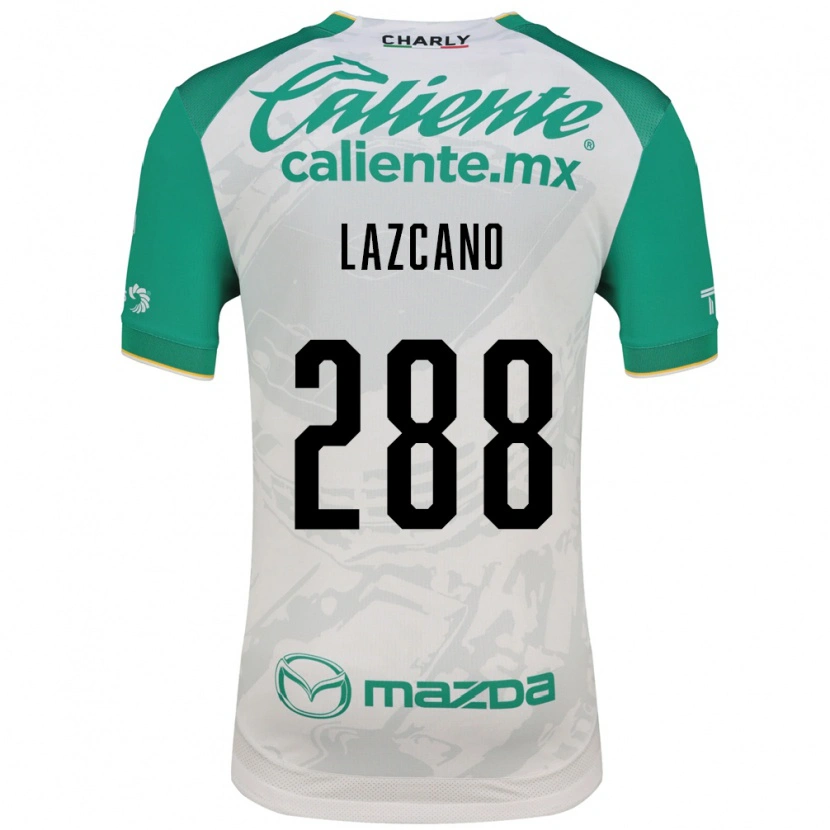 Danxen Niño Camiseta Evan Lazcano #288 Verde Claro Blanco 2ª Equipación 2026/27 La Camisa