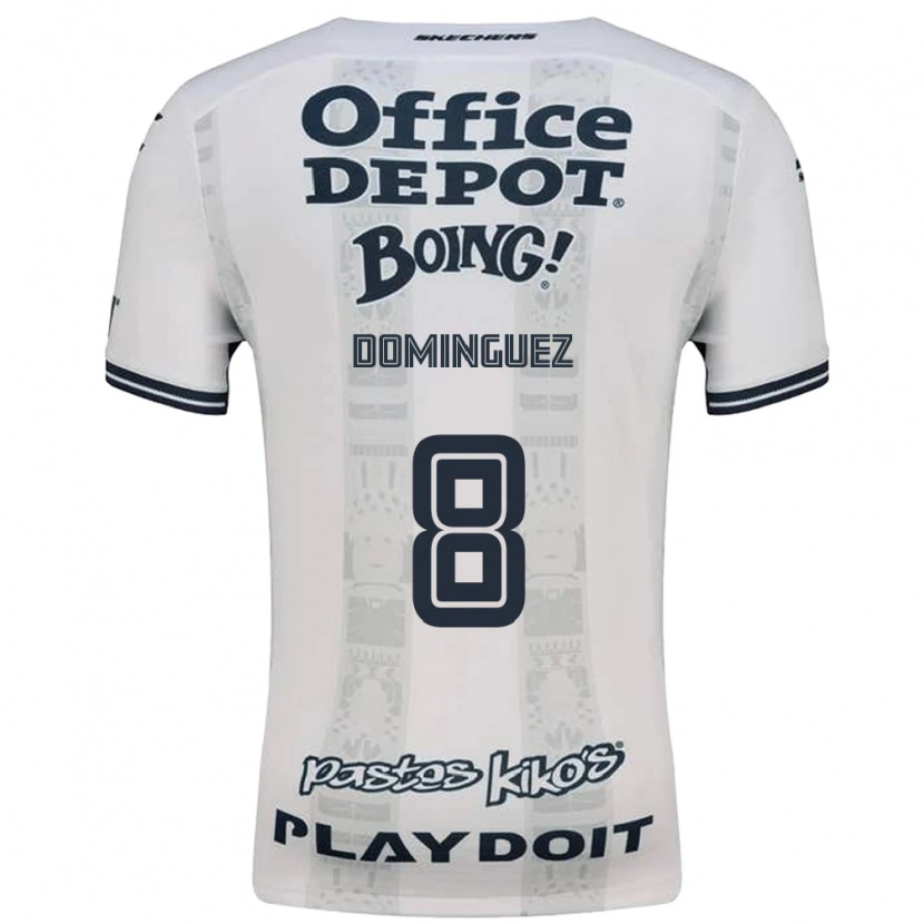 Danxen Niño Camiseta Alexéi Domínguez #8 Rojo Blanco Negro 2ª Equipación 2026/27 La Camisa