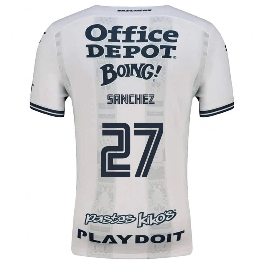 Danxen Niño Camiseta Ella Sanchez #27 Rojo Blanco Negro 2ª Equipación 2026/27 La Camisa