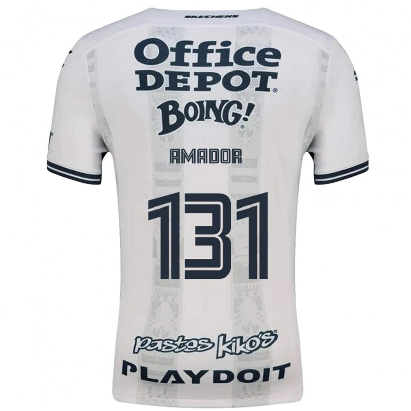 Danxen Niño Camiseta Santiago Amador #131 Rojo Blanco Negro 2ª Equipación 2026/27 La Camisa