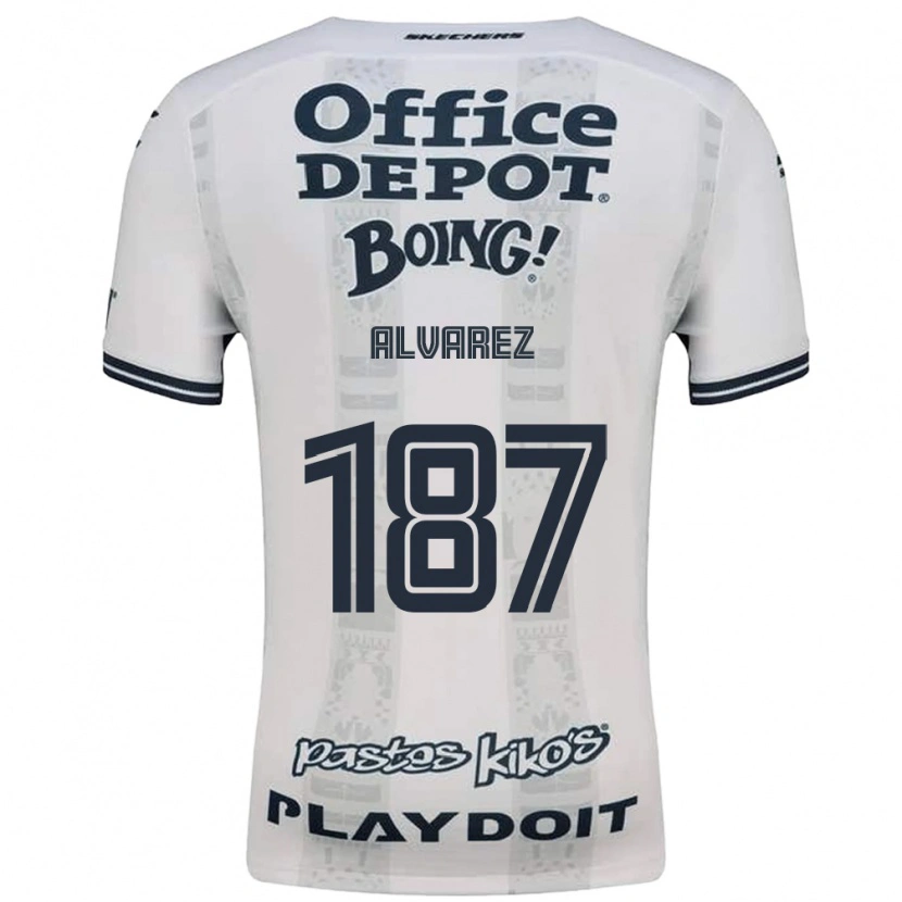 Danxen Niño Camiseta Gael Álvarez #187 Rojo Blanco Negro 2ª Equipación 2026/27 La Camisa