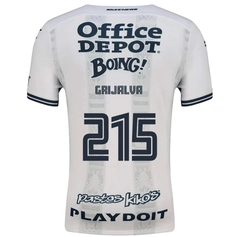 Danxen Niño Camiseta Leonardo Grijalva #215 Rojo Blanco Negro 2ª Equipación 2026/27 La Camisa