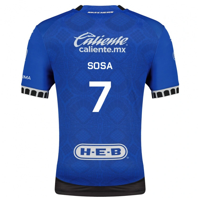 Danxen Niño Camiseta Samuel Sosa #7 Azul Real Blanco Negro 2ª Equipación 2026/27 La Camisa