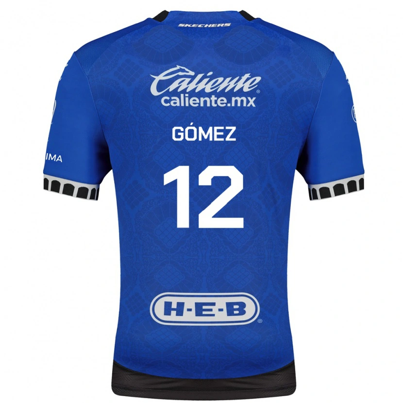 Danxen Niño Camiseta Jaime Gómez #12 Azul Real Blanco Negro 2ª Equipación 2026/27 La Camisa