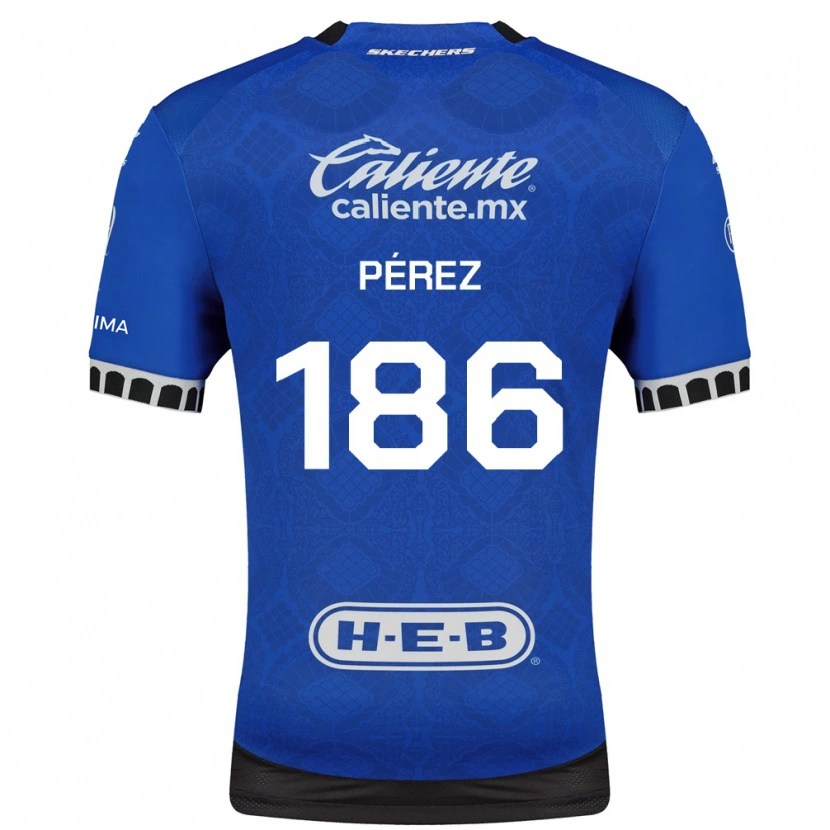 Danxen Niño Camiseta José Pérez #186 Azul Real Blanco Negro 2ª Equipación 2026/27 La Camisa