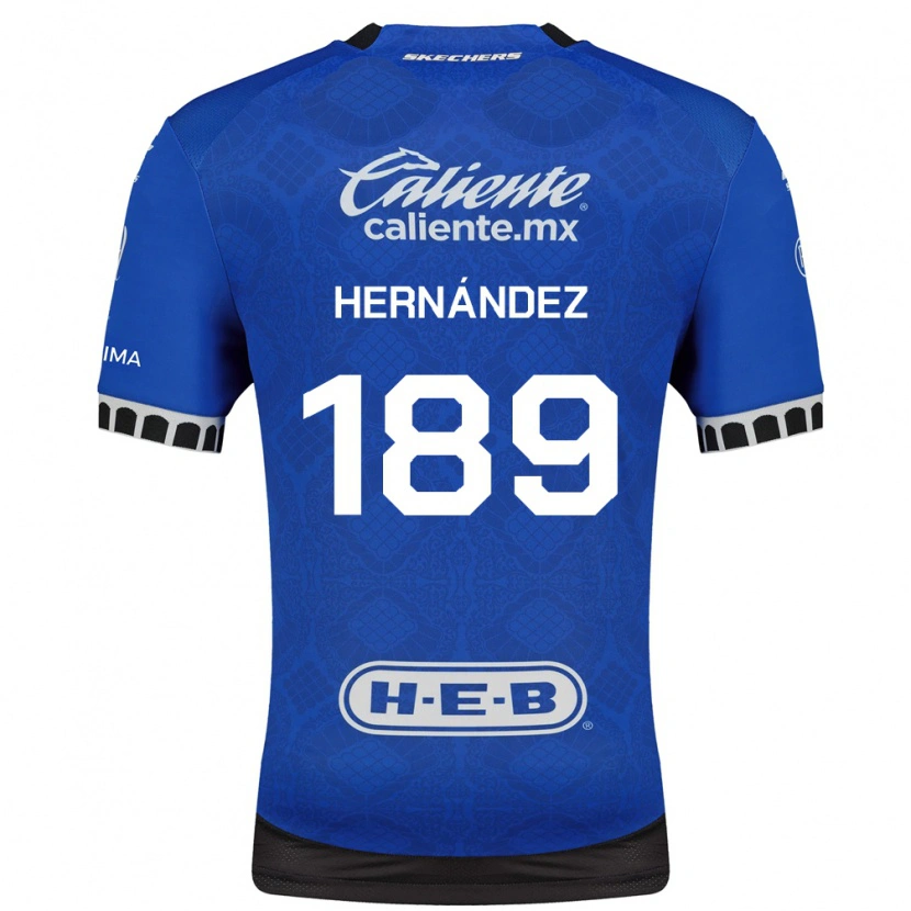 Danxen Niño Camiseta Sebastián Hernández #189 Azul Real Blanco Negro 2ª Equipación 2026/27 La Camisa