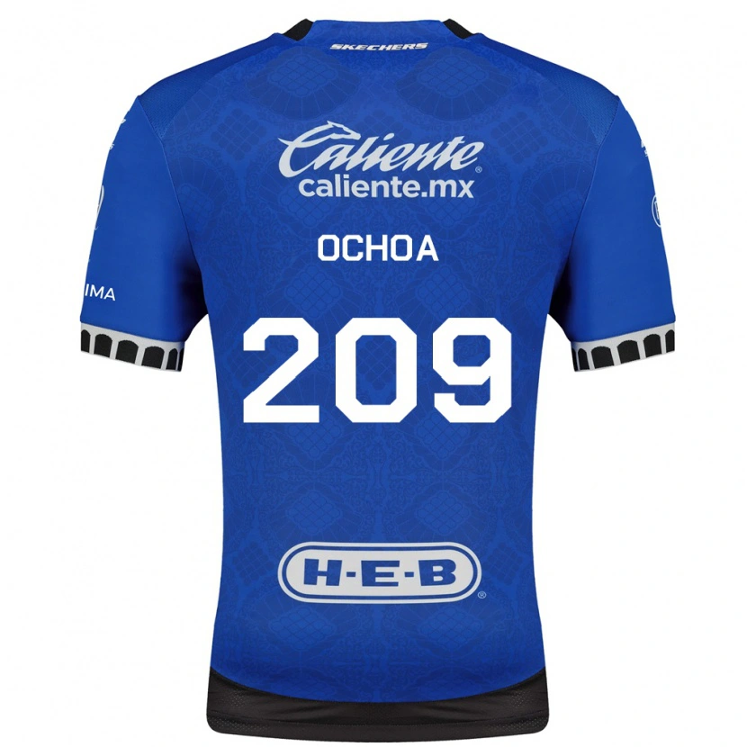 Danxen Niño Camiseta José Ochoa #209 Azul Real Blanco Negro 2ª Equipación 2026/27 La Camisa