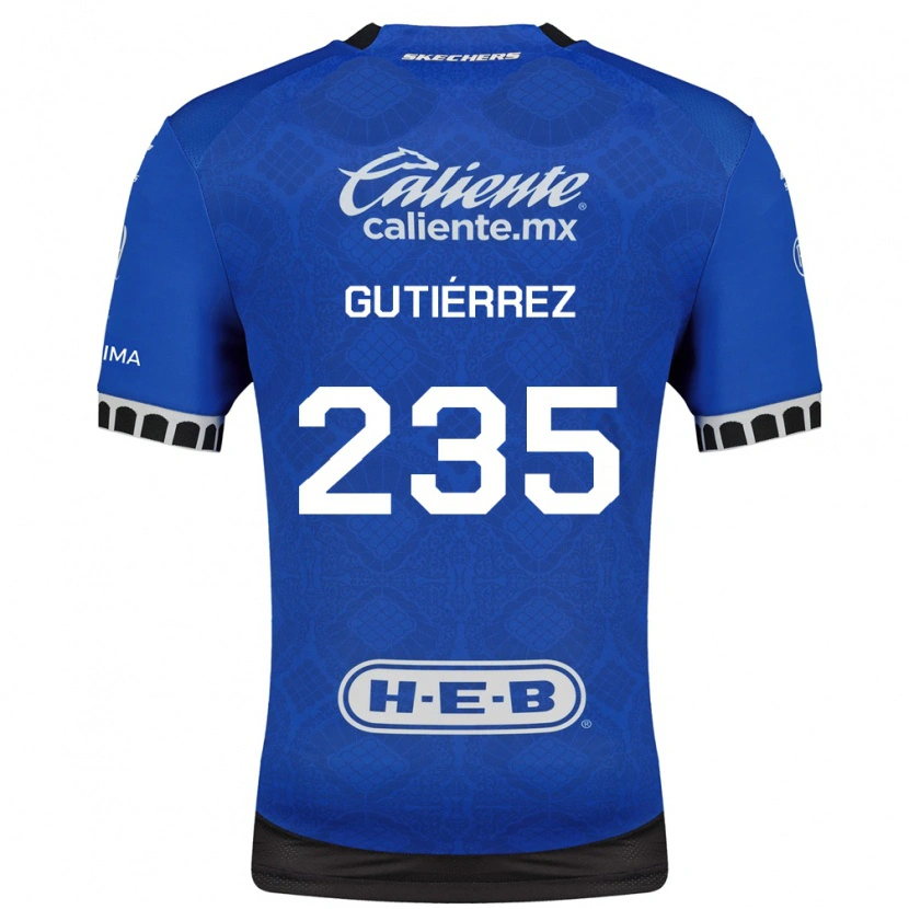 Danxen Niño Camiseta Luis Gutiérrez #235 Azul Real Blanco Negro 2ª Equipación 2026/27 La Camisa
