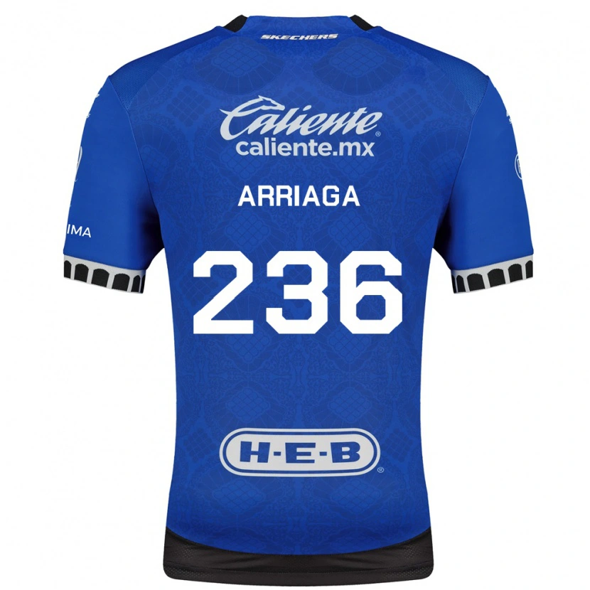 Danxen Niño Camiseta Cristopher Arriaga #236 Azul Real Blanco Negro 2ª Equipación 2026/27 La Camisa
