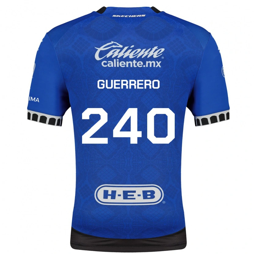 Danxen Niño Camiseta Tlaloc Guerrero #240 Azul Real Blanco Negro 2ª Equipación 2026/27 La Camisa