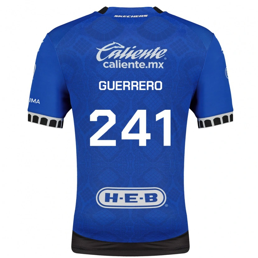 Danxen Niño Camiseta Emiliano Guerrero #241 Azul Real Blanco Negro 2ª Equipación 2026/27 La Camisa