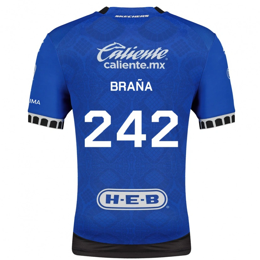Danxen Niño Camiseta Armando Braña #242 Azul Real Blanco Negro 2ª Equipación 2026/27 La Camisa