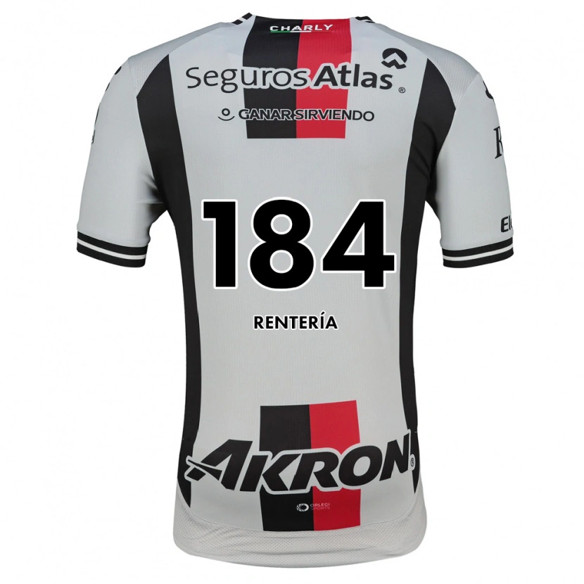 Danxen Niño Camiseta Rodrigo Rentería #184 Blanco Rojo Negro 2ª Equipación 2026/27 La Camisa