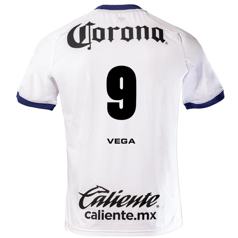 Danxen Niño Camiseta Alexis Vega #9 Blanco Azul Negro 2ª Equipación 2026/27 La Camisa
