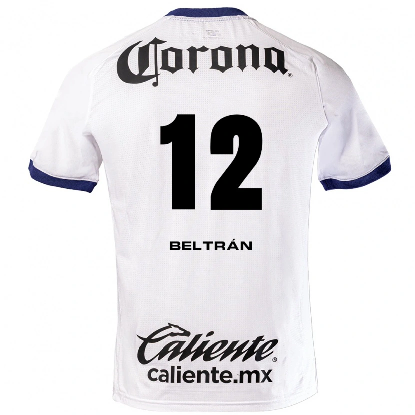 Danxen Niño Camiseta Ronaldo Beltrán #12 Blanco Azul Negro 2ª Equipación 2026/27 La Camisa