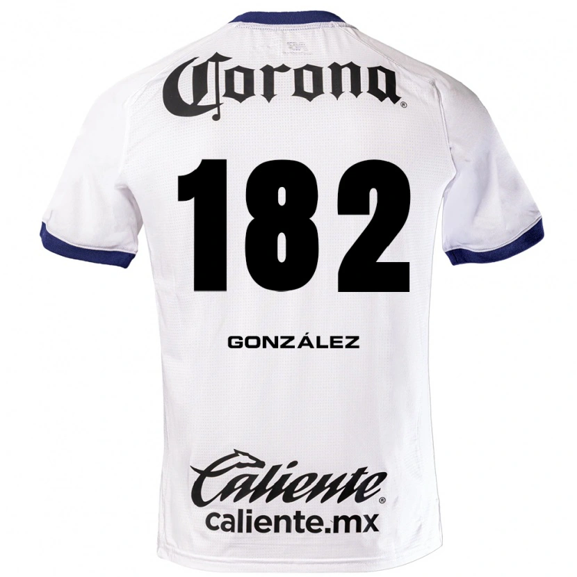 Danxen Niño Camiseta Enrique González #182 Blanco Azul Negro 2ª Equipación 2026/27 La Camisa