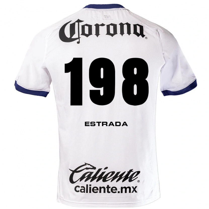 Danxen Niño Camiseta José Estrada #198 Blanco Azul Negro 2ª Equipación 2026/27 La Camisa