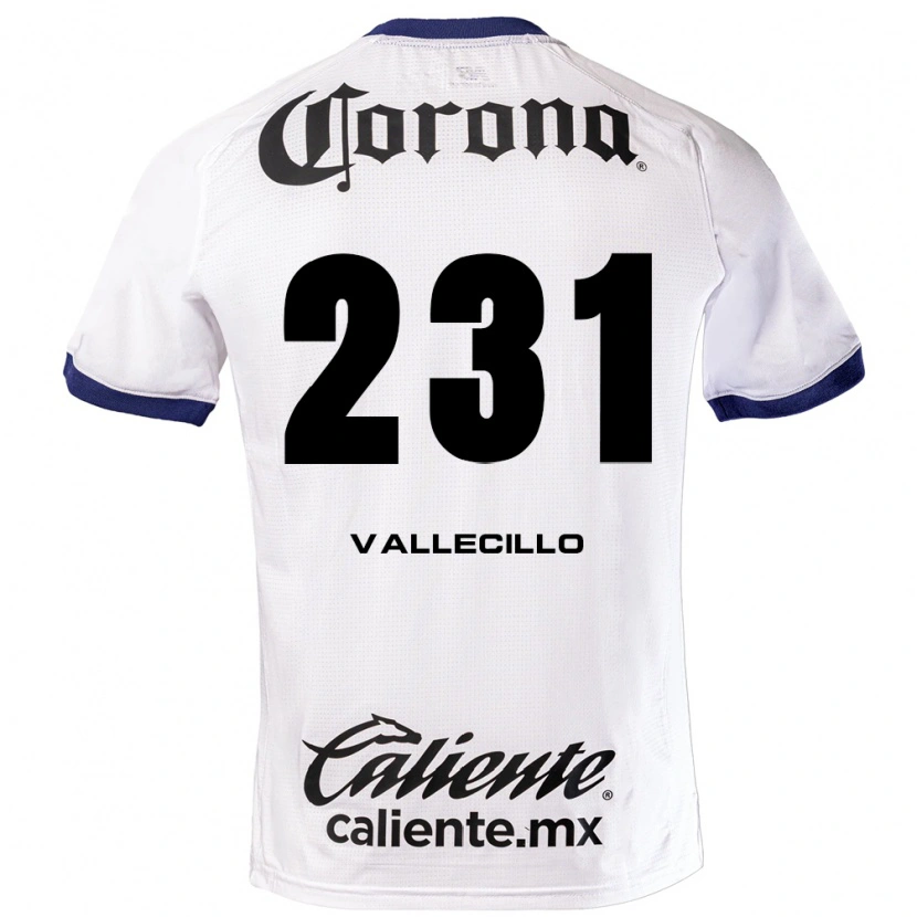 Danxen Niño Camiseta Agustín Vallecillo #231 Blanco Azul Negro 2ª Equipación 2026/27 La Camisa