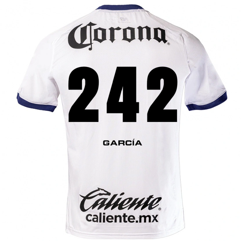 Danxen Niño Camiseta Alejandro García #242 Blanco Azul Negro 2ª Equipación 2026/27 La Camisa