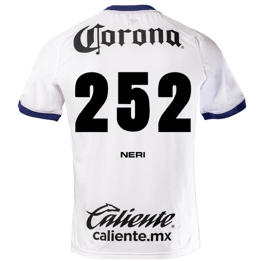 Danxen Niño Camiseta Luis Neri #252 Blanco Azul Negro 2ª Equipación 2026/27 La Camisa