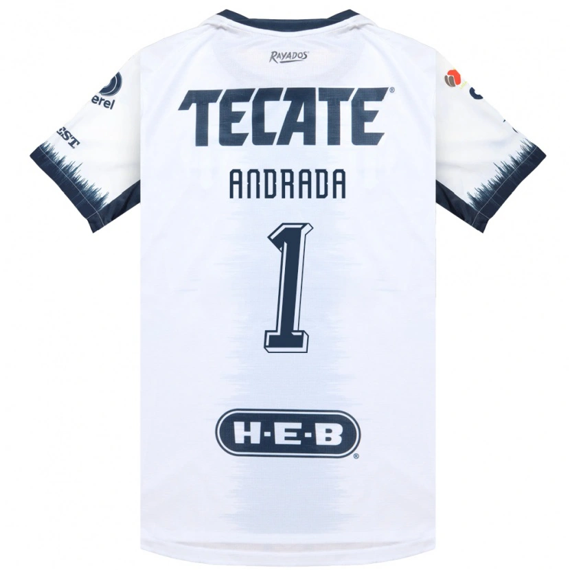 Danxen Niño Camiseta Esteban Andrada #1 Blanco Azul Tinta Rojo 2ª Equipación 2026/27 La Camisa