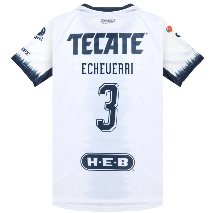 Danxen Niño Camiseta Isabella Echeverri #3 Blanco Azul Tinta Rojo 2ª Equipación 2026/27 La Camisa