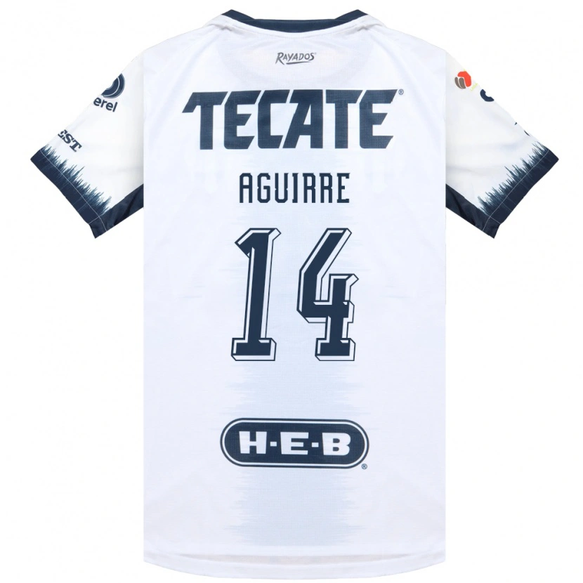 Danxen Niño Camiseta Érick Aguirre #14 Blanco Azul Tinta Rojo 2ª Equipación 2026/27 La Camisa