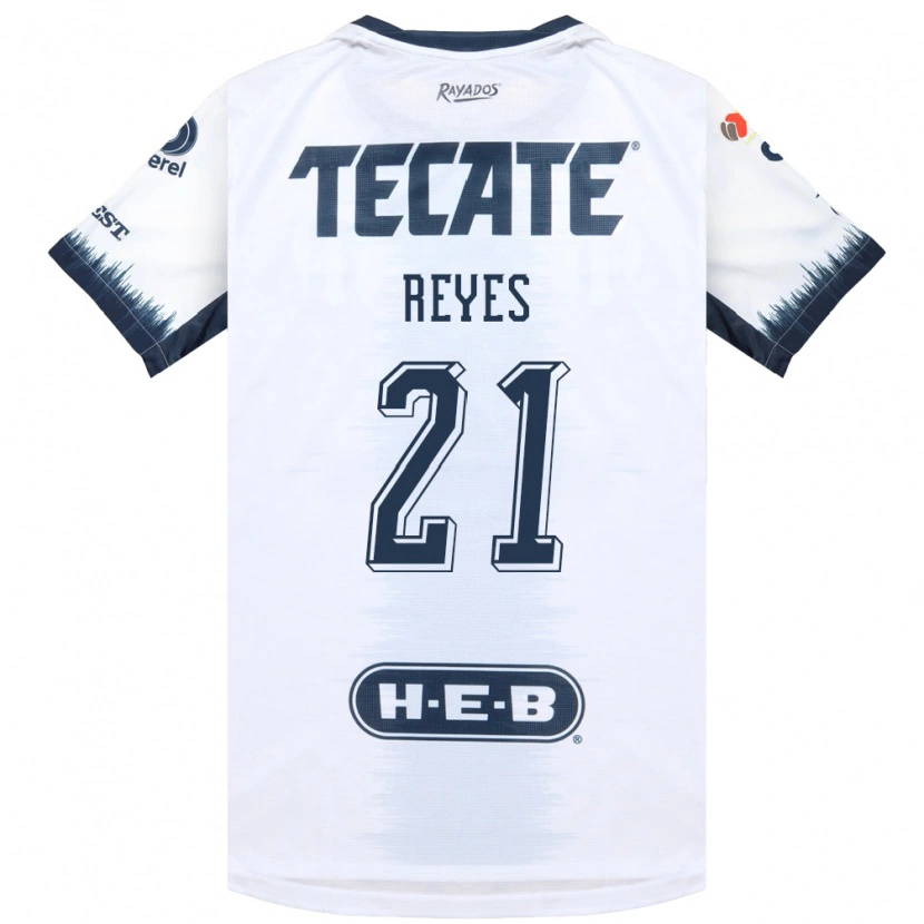 Danxen Niño Camiseta Luis Reyes #21 Blanco Azul Tinta Rojo 2ª Equipación 2026/27 La Camisa