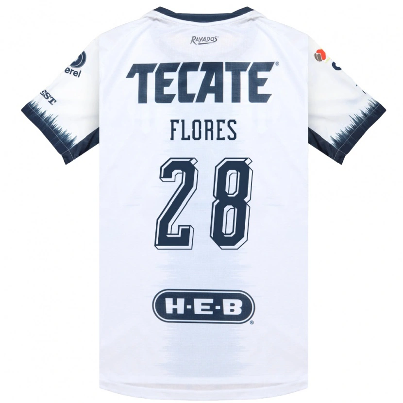Danxen Niño Camiseta Silvana Flores #28 Blanco Azul Tinta Rojo 2ª Equipación 2026/27 La Camisa