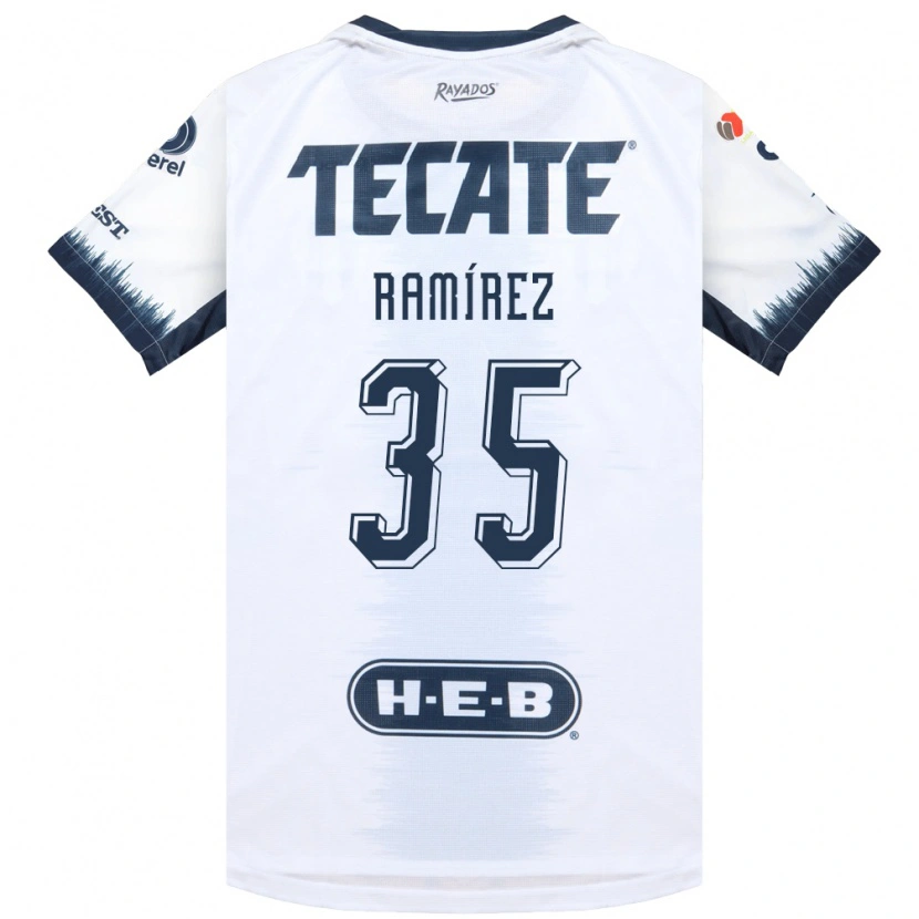 Danxen Niño Camiseta Pedro Ramírez #35 Blanco Azul Tinta Rojo 2ª Equipación 2026/27 La Camisa