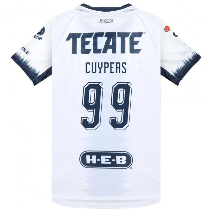 Danxen Niño Camiseta Hugo Cuypers #99 Blanco Azul Tinta Rojo 2ª Equipación 2026/27 La Camisa