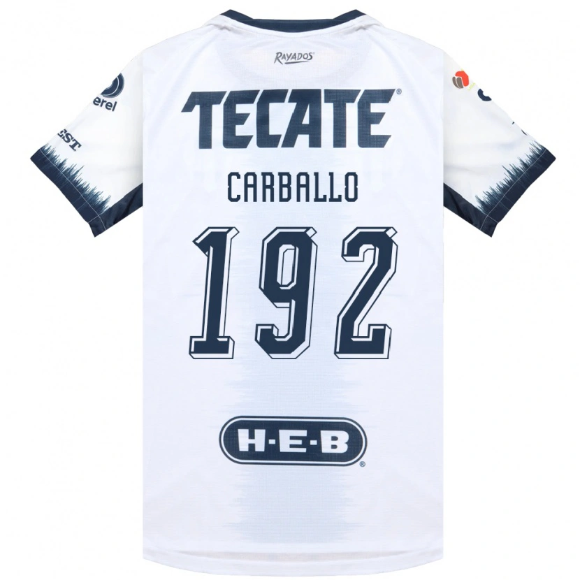 Danxen Niño Camiseta Erick Carballo #192 Blanco Azul Tinta Rojo 2ª Equipación 2026/27 La Camisa