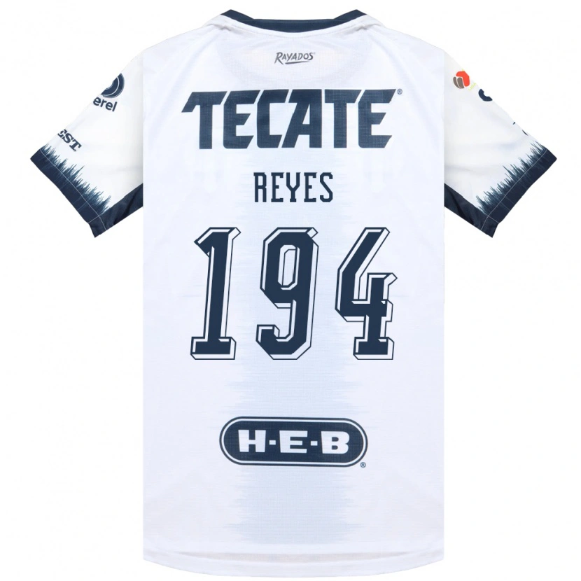 Danxen Niño Camiseta Cristian Reyes #194 Blanco Azul Tinta Rojo 2ª Equipación 2026/27 La Camisa