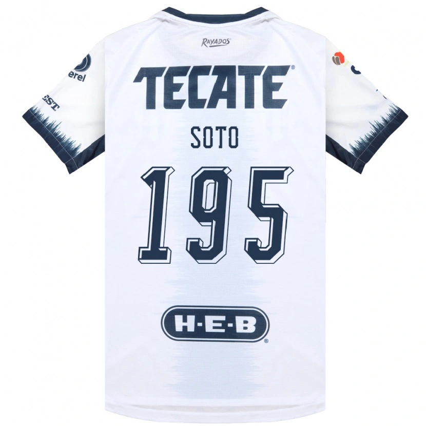 Danxen Niño Camiseta Óscar Soto #195 Blanco Azul Tinta Rojo 2ª Equipación 2026/27 La Camisa