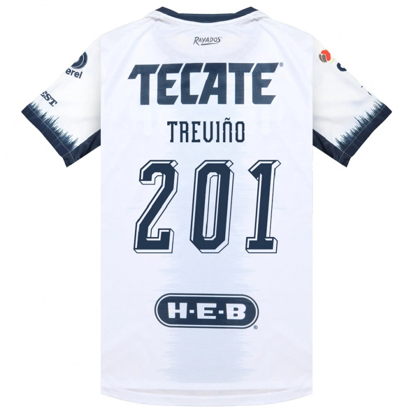 Danxen Niño Camiseta José Treviño #201 Blanco Azul Tinta Rojo 2ª Equipación 2026/27 La Camisa