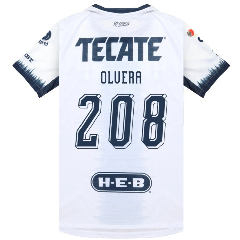 Danxen Niño Camiseta Marcelo Olvera #208 Blanco Azul Tinta Rojo 2ª Equipación 2026/27 La Camisa