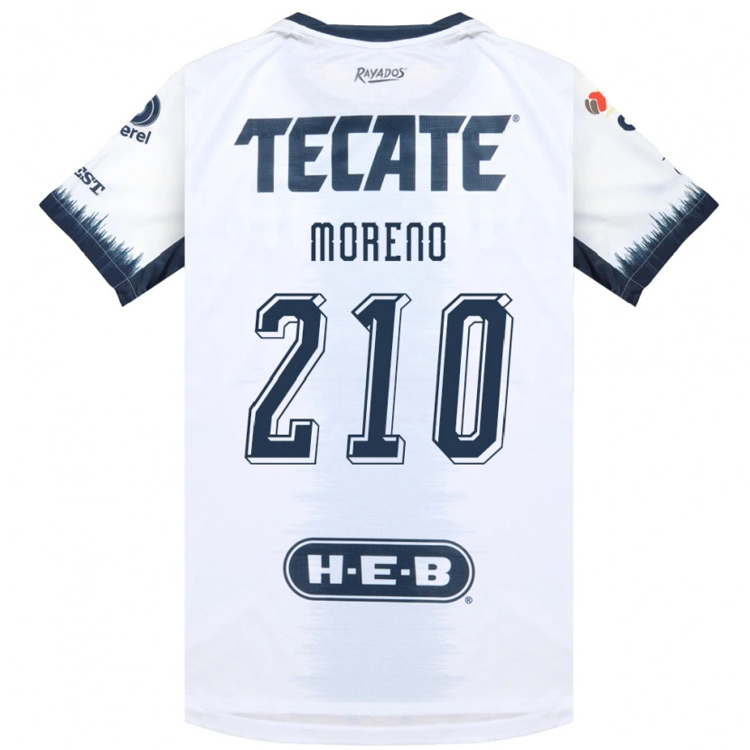 Danxen Niño Camiseta Gael Moreno #210 Blanco Azul Tinta Rojo 2ª Equipación 2026/27 La Camisa
