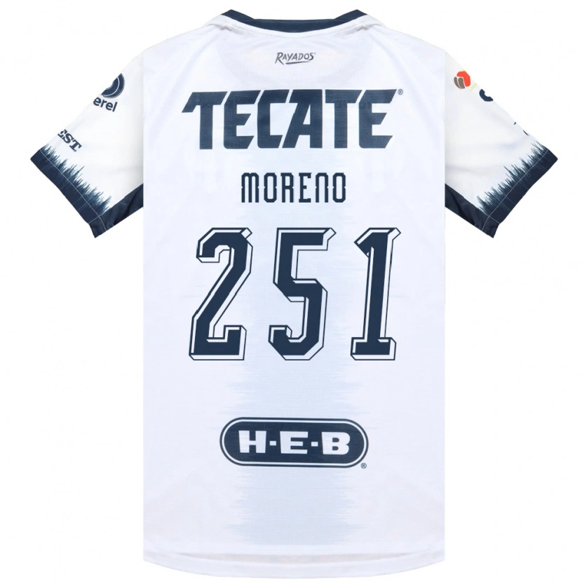 Danxen Niño Camiseta Josué Moreno #251 Blanco Azul Tinta Rojo 2ª Equipación 2026/27 La Camisa