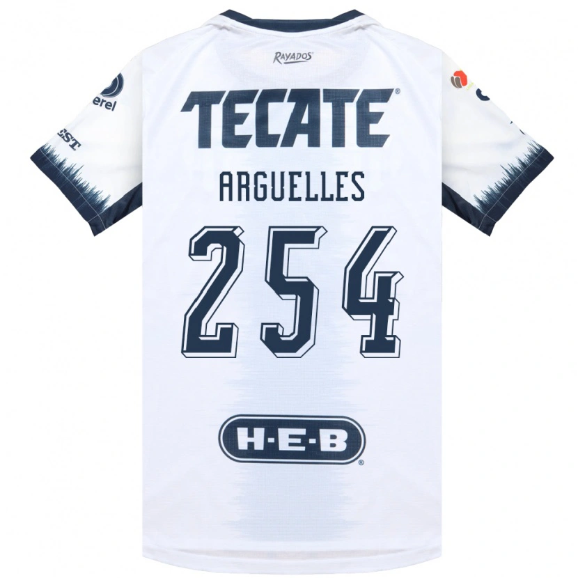 Danxen Niño Camiseta Alfonso Arguelles #254 Blanco Azul Tinta Rojo 2ª Equipación 2026/27 La Camisa