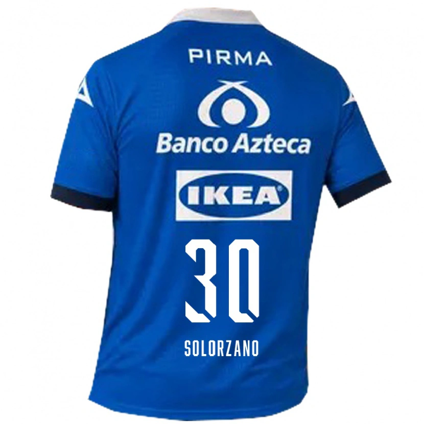 Danxen Niño Camiseta Aisha Solórzano #30 Azul Blanco 2ª Equipación 2026/27 La Camisa