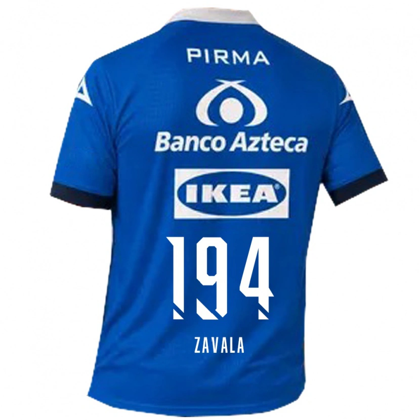 Danxen Niño Camiseta Arath Zavala #194 Azul Blanco 2ª Equipación 2026/27 La Camisa