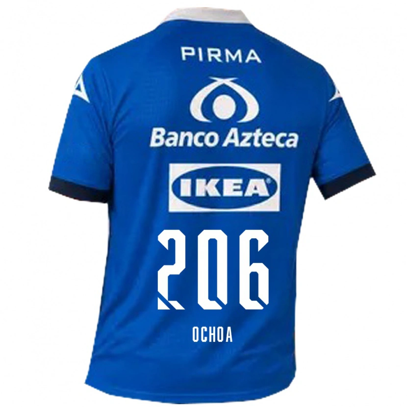 Danxen Niño Camiseta Barúc Ochoa #206 Azul Blanco 2ª Equipación 2026/27 La Camisa