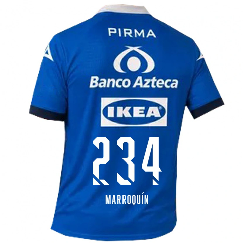 Danxen Niño Camiseta Luis Marroquín #234 Azul Blanco 2ª Equipación 2026/27 La Camisa