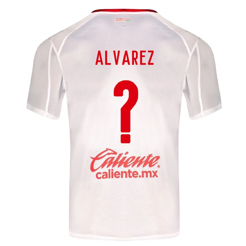 Danxen Niño Camiseta Sergio Álvarez #0 Blanco Verde Rojo 2ª Equipación 2026/27 La Camisa