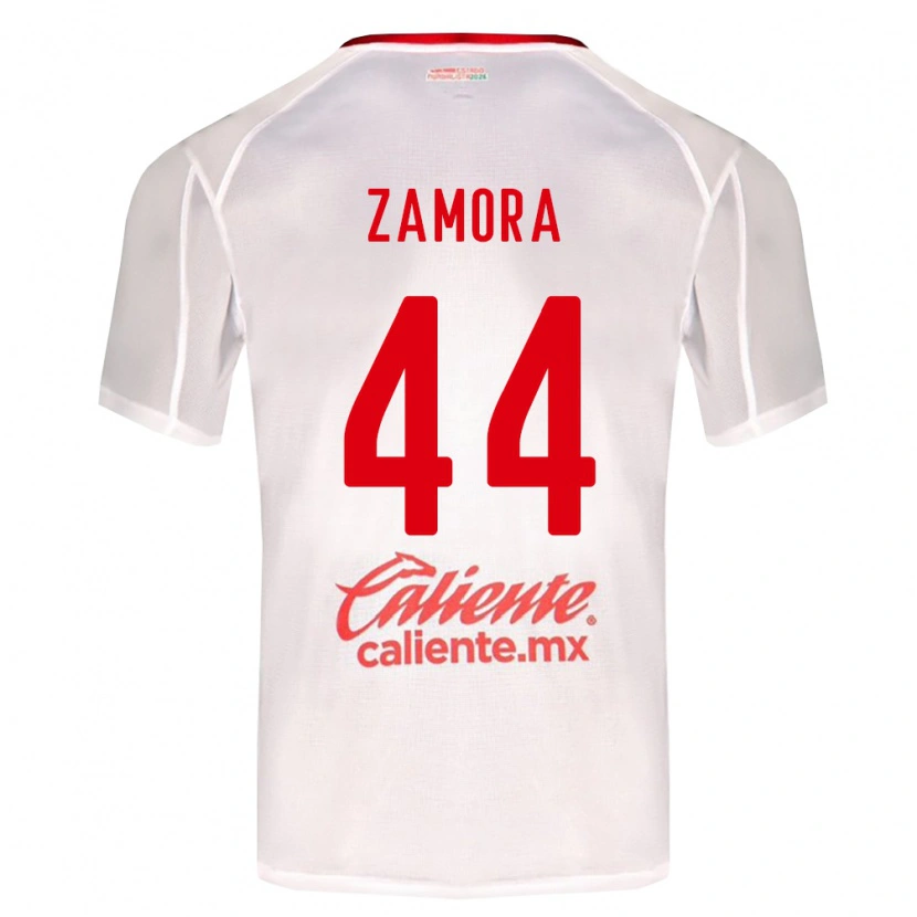 Danxen Niño Camiseta Saúl Zamora #44 Blanco Verde Rojo 2ª Equipación 2026/27 La Camisa