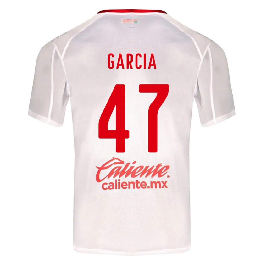 Danxen Niño Camiseta Gael García #47 Blanco Verde Rojo 2ª Equipación 2026/27 La Camisa