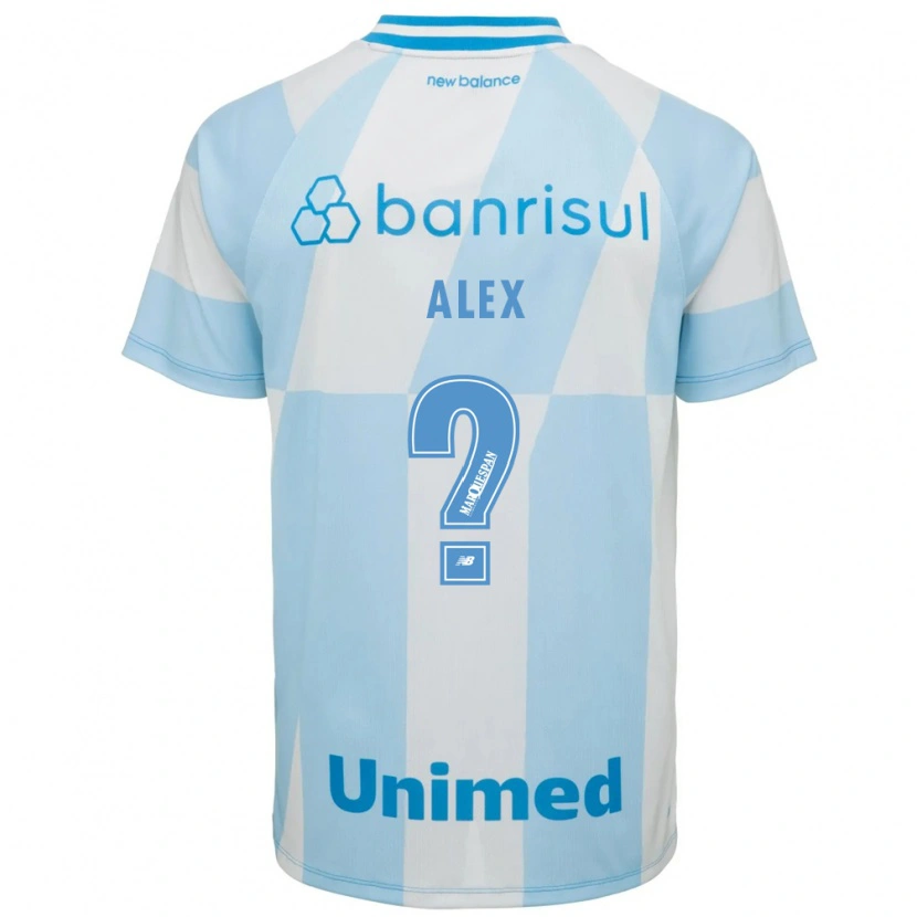 Danxen Niño Camiseta Alexsandro Domingos Santos Filho #0 Azul Claro Blanco 2ª Equipación 2026/27 La Camisa