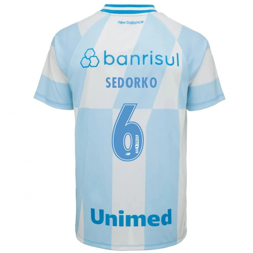 Danxen Niño Camiseta Gabriel Sedorko #6 Azul Claro Blanco 2ª Equipación 2026/27 La Camisa